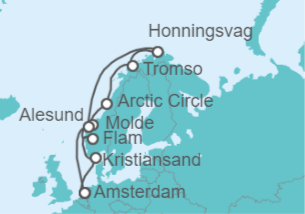 Itinerario del Crucero Noruega - Royal Caribbean