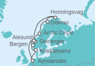 Itinerario del Crucero Noruega - Royal Caribbean