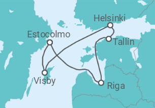 Itinerario del Crucero Capitales Bálticas - Royal Caribbean