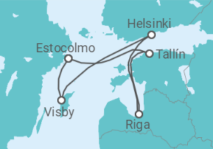 Itinerario del Crucero Capitales Bálticas - Royal Caribbean