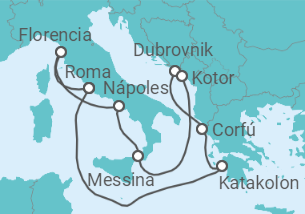 Itinerario del Crucero Croacia, Montenegro, Grecia, Italia - Celebrity Cruises