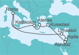 Itinerario del Crucero Chipre,  Turquía, Grecia - Celebrity Cruises
