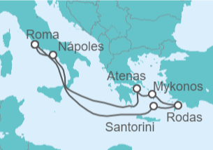 Itinerario del Crucero Grecia, Italia - Celebrity Cruises