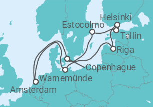 Itinerario del Crucero Alemania, Finlandia, Estonia, Suecia, Dinamarca - Celebrity Cruises