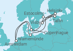 Itinerario del Crucero Alemania, Finlandia, Estonia, Suecia, Dinamarca - Celebrity Cruises