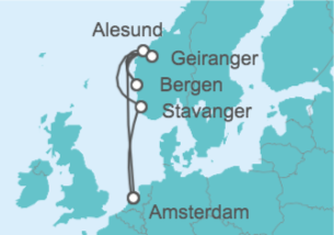 Itinerario del Crucero Noruega - Celebrity Cruises