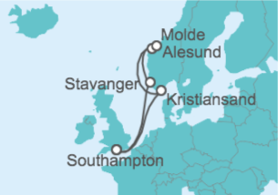 Itinerario del Crucero Noruega - Celebrity Cruises
