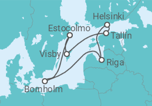 Itinerario del Crucero Capitales Bálticas II - Royal Caribbean