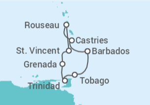 Itinerario del Crucero Antillas - Royal Caribbean