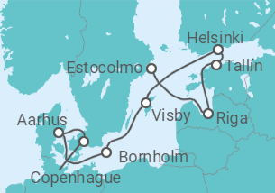 Itinerario del Crucero Letonia, Estonia, Finlandia, Suecia - Royal Caribbean