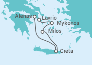 Itinerario del Crucero Egeo Idílico - Celestyal Cruises
