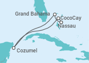 Itinerario del Crucero Bahamas y México - Royal Caribbean