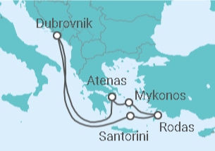 Itinerario del Crucero Islas Griegas - Celebrity Cruises