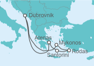 Itinerario del Crucero Islas Griegas - Celebrity Cruises