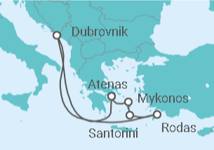 Itinerario del Crucero Islas Griegas - Celebrity Cruises