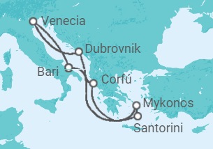 Itinerario del Crucero Grecia, Croacia, Italia - Costa Cruceros