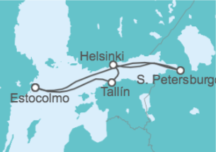 Itinerario del Crucero Suecia, Rusia, Finlandia, Estonia - Costa Cruceros