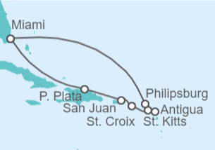 Itinerario del Crucero Puerto Rico, Antigua Y Barbuda, Saint Maarten - Celebrity Cruises