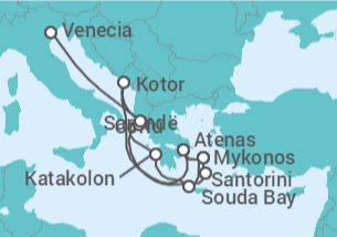 Itinerario del Crucero Desde Atenas a Venecia - Holland America Line