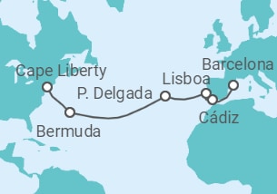 Itinerario del Crucero España, Portugal, Bermudas - Celebrity Cruises
