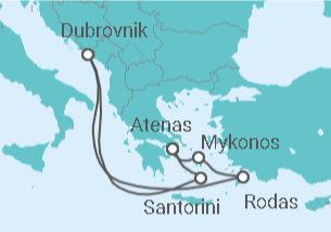 Itinerario del Crucero Islas Griegas - Celebrity Cruises