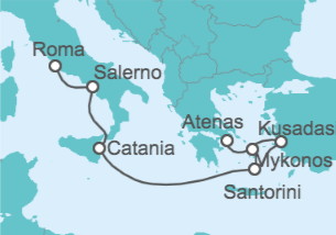 Itinerario del Crucero Italia, Grecia, Turquía - Royal Caribbean