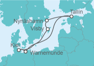 Itinerario del Crucero Suecia, Estonia, Alemania - MSC Cruceros