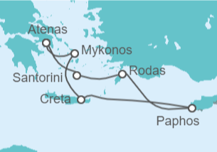 Itinerario del Crucero Viaje intensivo por Grecia - Azamara