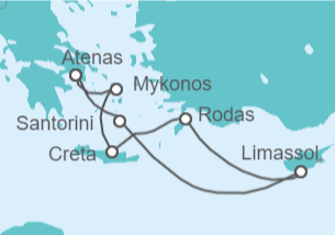Itinerario del Crucero Viaje intensivo por Grecia - Azamara
