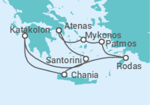 Itinerario del Crucero Islas Griegas - NCL Norwegian Cruise Line
