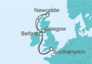Itinerario del Crucero Reino Unido - Royal Caribbean