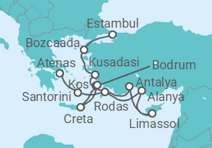 Itinerario del Crucero Desde Atenas a Estambul - Regent Seven Seas