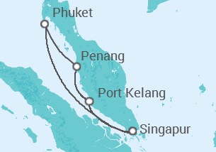 Itinerario del Crucero Malasia, Tailandia - Royal Caribbean