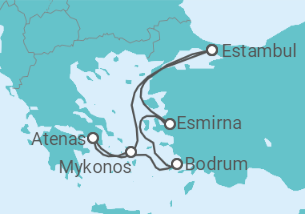 Itinerario del Crucero Turquía y Grecia - Costa Cruceros