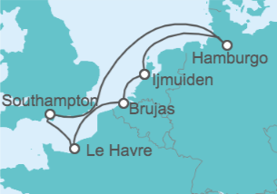 Itinerario del Crucero Perlas del Norte - MSC Cruceros