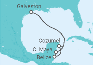 Itinerario del Crucero Caribe Occidental - Carnival Cruise Line