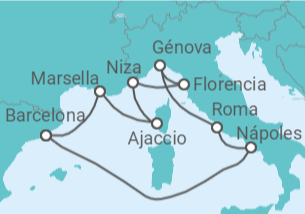 Itinerario del Crucero Francia, Italia - Celebrity Cruises