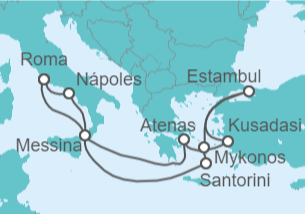 Itinerario del Crucero Italia, Grecia, Turquía  - Celebrity Cruises