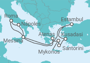 Itinerario del Crucero Italia, Turquía, Grecia - Celebrity Cruises