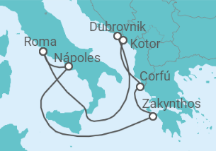 Itinerario del Crucero Croacia, Montenegro, Grecia, Italia - Celebrity Cruises