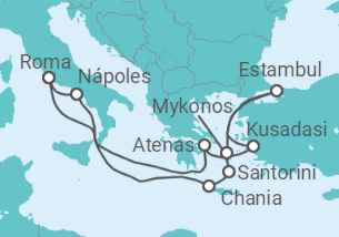 Itinerario del Crucero Grecia, Turquía, Italia - Celebrity Cruises