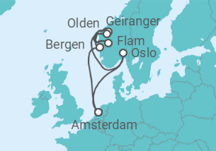 Itinerario del Crucero Noruega - Celebrity Cruises