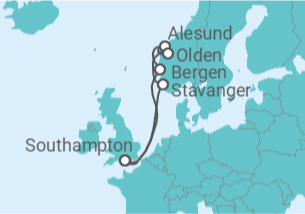 Itinerario del Crucero Noruega - Celebrity Cruises
