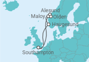 Itinerario del Crucero Noruega - Celebrity Cruises