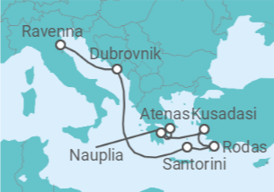 Itinerario del Crucero Croacia, Grecia, Turquía - Celebrity Cruises