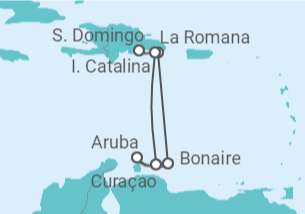 Itinerario del Crucero Las perlas del Caribe - Costa Cruceros