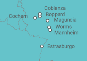 Itinerario del Crucero Romántico Rin y Mosela - Crucemundo