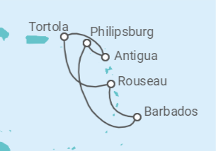 Itinerario del Crucero Islas Vírgenes - Reino Unido, Antigua Y Barbuda, Saint Maarten TI - MSC Cruceros