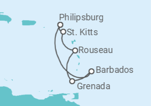 Itinerario del Crucero Barbados TI - MSC Cruceros