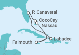 Itinerario del Crucero Bahamas, Jamaica - Royal Caribbean